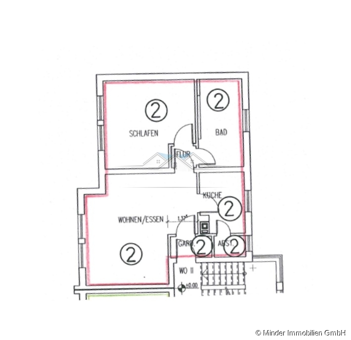 Grundriss Erdgeschosswohnung Echzell