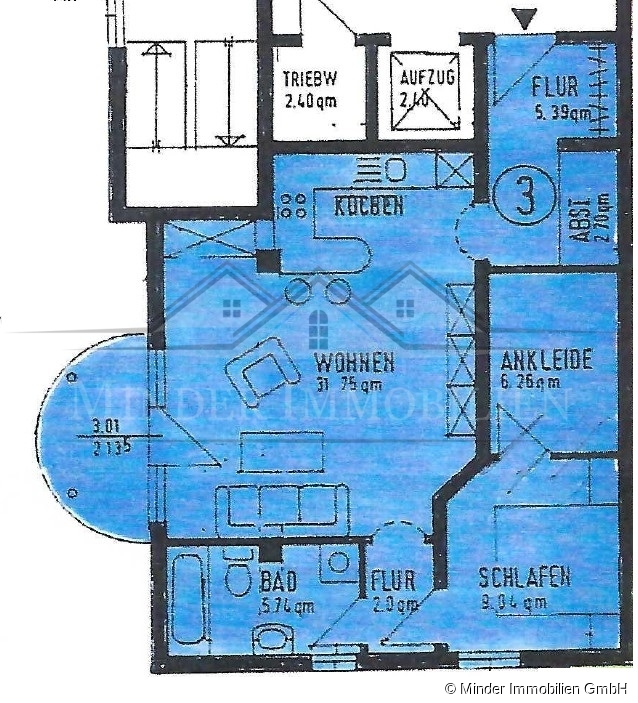 Grundriss Etagenwohnung Ober-M�rlen