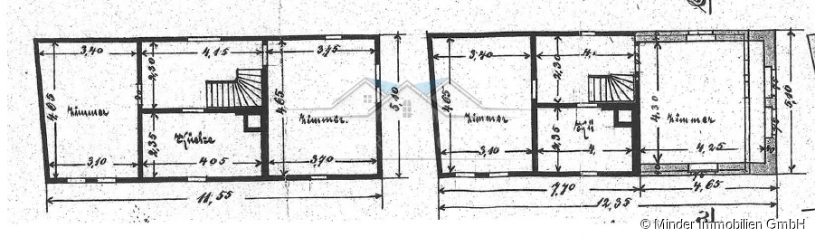 Grundriss EG - OG Einfamilienhaus Butzbach / Fauerbach vor der H�he