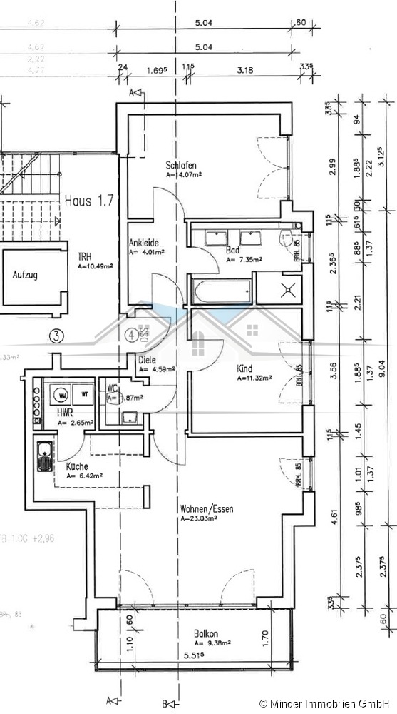 Grundriss Etagenwohnung Bad Nauheim