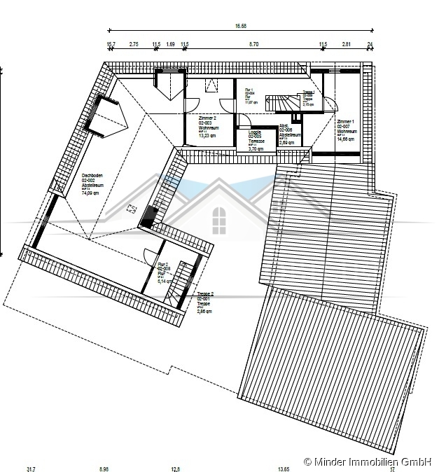 Grundriss - DG Zweifamilienhaus Butzbach-Nieder Weisel