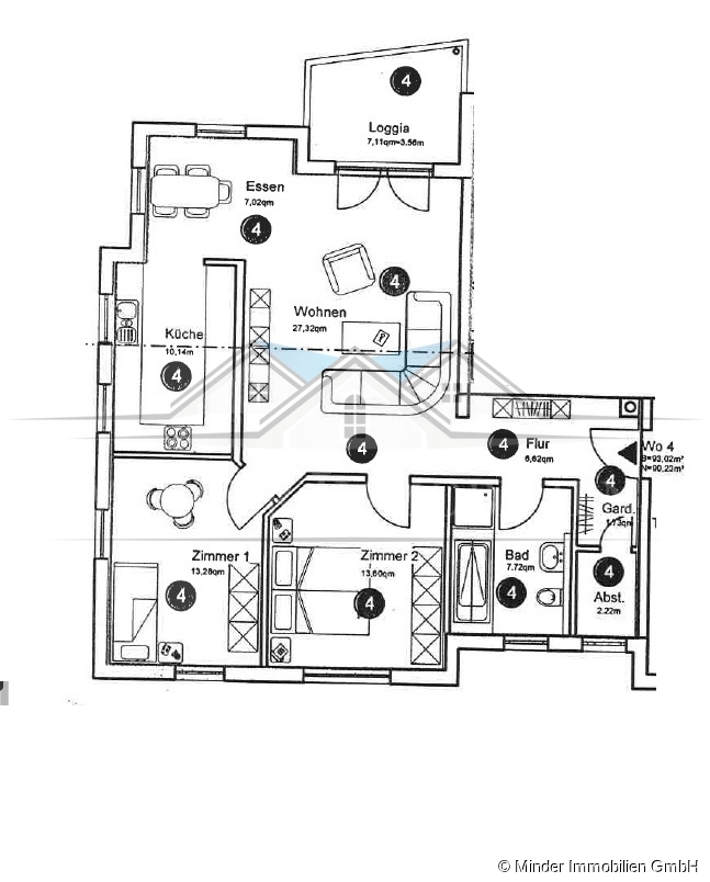 Grundriss Etagenwohnung Butzbach