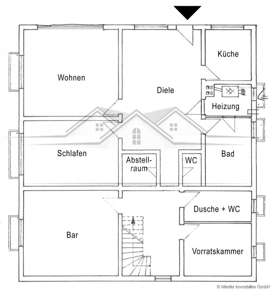 Grundriss - EG Zweifamilienhaus Rockenberg