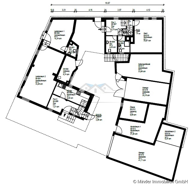 Grundriss - EG Zweifamilienhaus Butzbach-Nieder Weisel