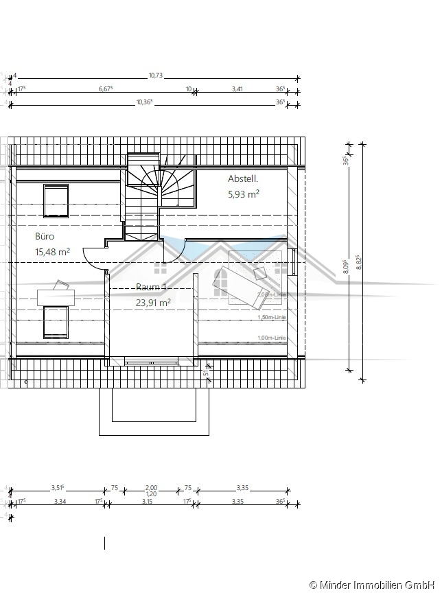 Grundriss - DG Doppelhaush�lfte W�llstadt